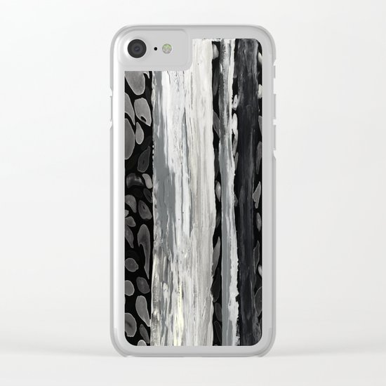 Rainbow Eucalyptus Graffiti artist tree from shedding bark South Pacific Night Time Moon Shadows Clear iPhone Case