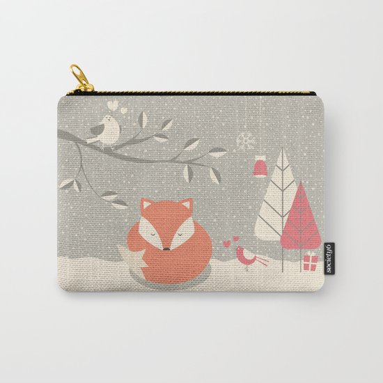 Christmas baby fox 06 Carry-All Pouch