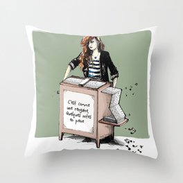 Comme une rengaine... Throw Pillow