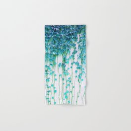 Average Absence, Botanical Minimal Nature Creepers Plants, Tropical Watercolor Bohemian Painting Hand & Bath Towel