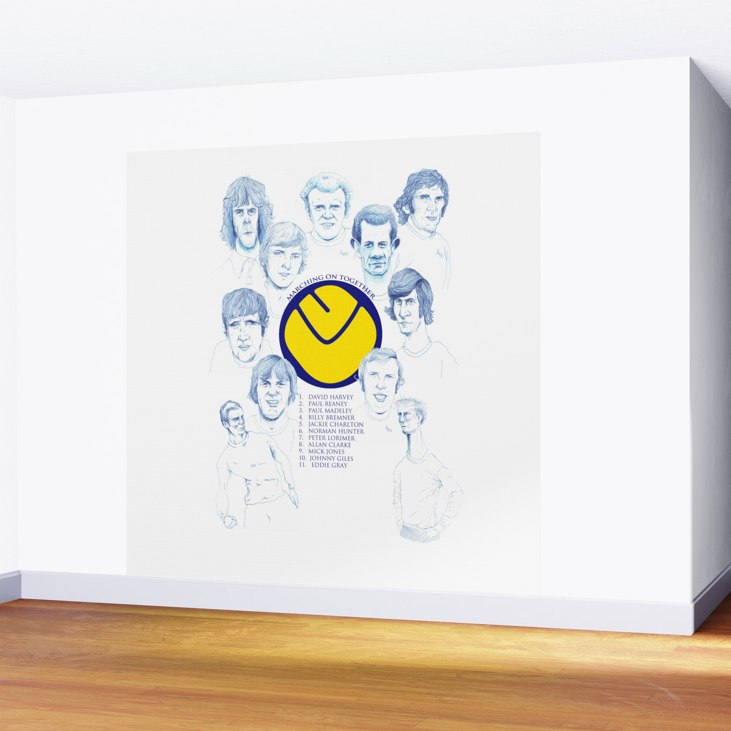 Leeds United 1972 Wall Mural By Danbartlett91 Society6
