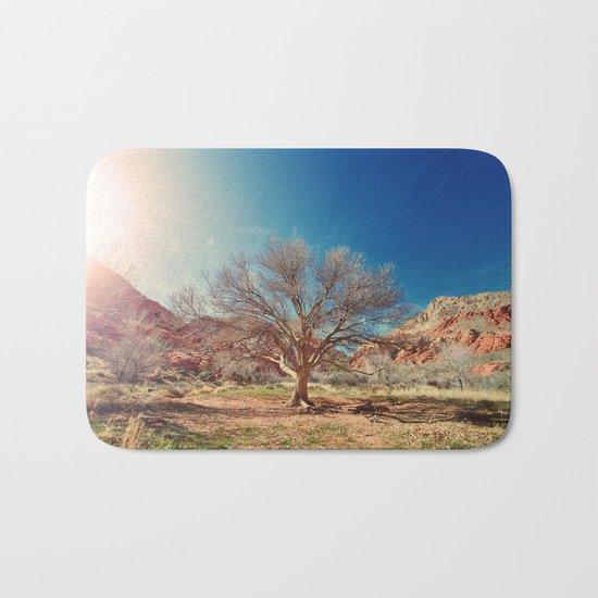 Sun desert tree Bath Mat