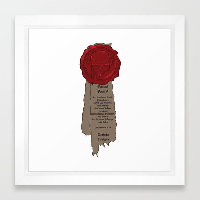 Warhammer Purity Seal Framed Art Print By Derekboman Society6