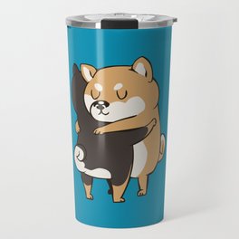 Shiba Inu Hugs Travel Mug