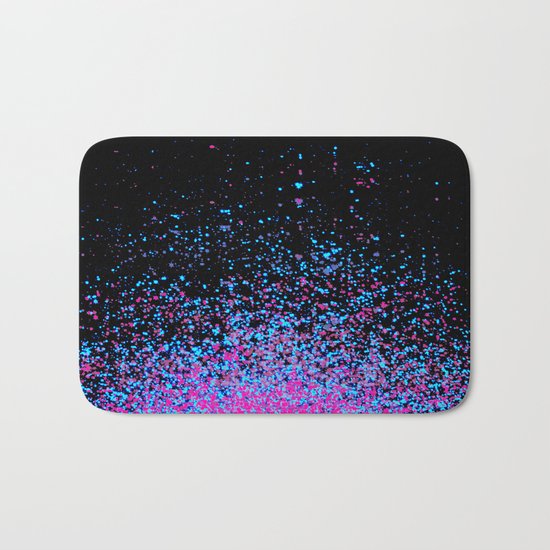 infinity in blue and purple Bath Mat