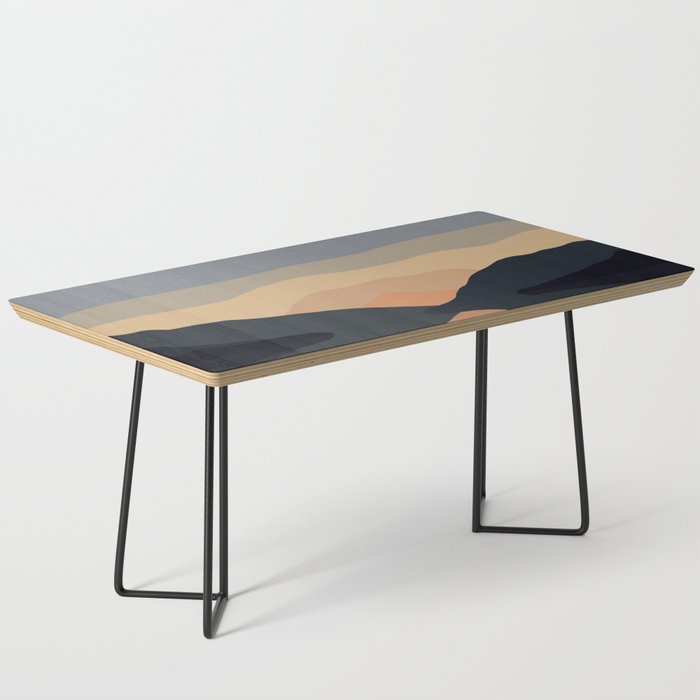 Sunset Mountain Reflection Coffee Table