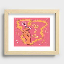 This is Fine Recessed Framed Print
