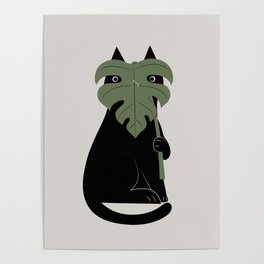 Cat and Plant 14: Monster-a Poster