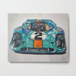 917 Le Mans Metal Print | Draw, Acrylic, Daroartcars, Colored Pencil, Sport, Oil, 917, Lemans, Car, Art 