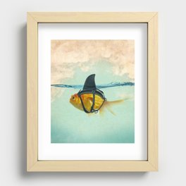 Brilliant DISGUISE - Goldfish with a Shark Fin Recessed Framed Print