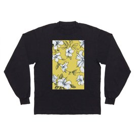 Eclectic Bouquet - Yellow Contemporary Drawing Long Sleeve T-shirt
