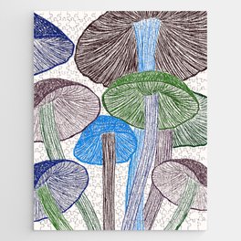 Mushrooms in the Forest Jigsaw Puzzle