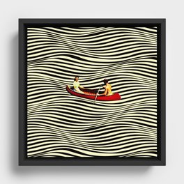 Illusionary Boat Ride Framed Canvas