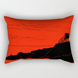 In Red Rectangular Pillow