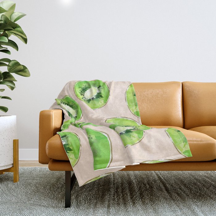 Kiwis pattern Throw Blanket