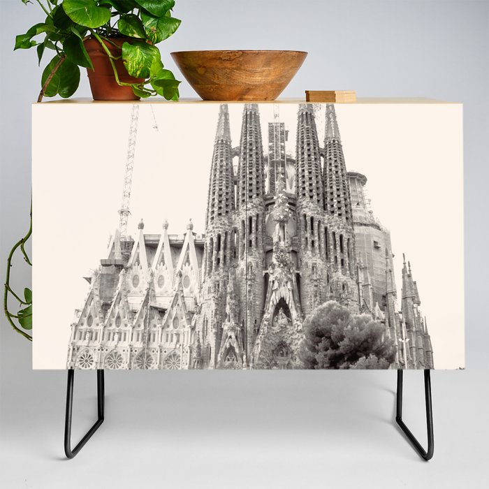 Sagrada Familia in Barcelona Credenza
