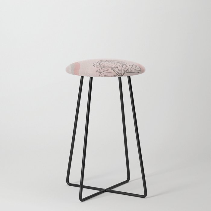 flowers Counter Stool