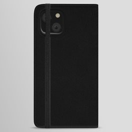 Deepest Black - Lowest Price On Site - Neutral Home Decor iPhone Wallet Case