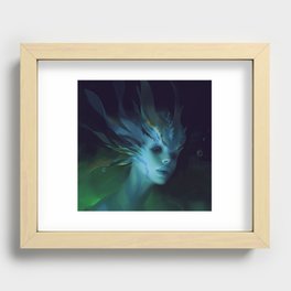 Mermaid portrait Recessed Framed Print