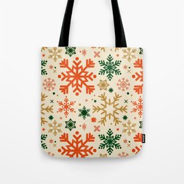 Snowflake Collection – Retro Palette Tote Bag