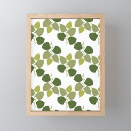 Viney Dark Green Framed Mini Art Print