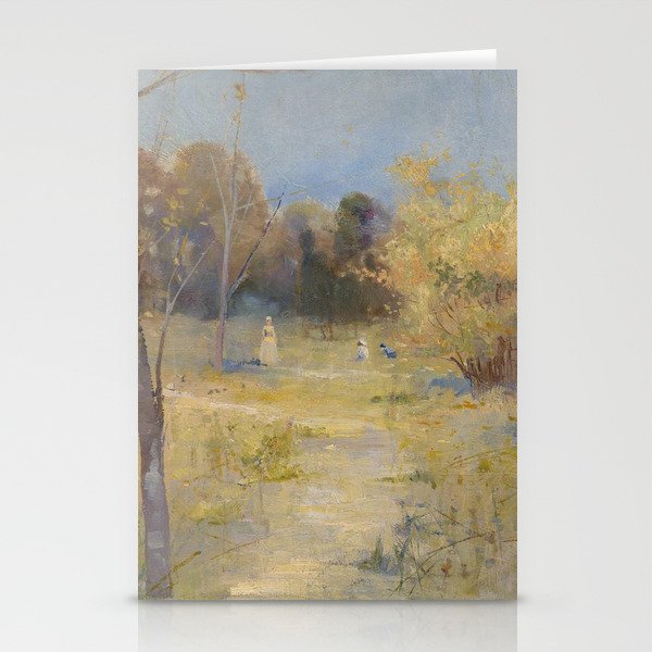 A Walk in the woods by Charles Conder Stationery Cards