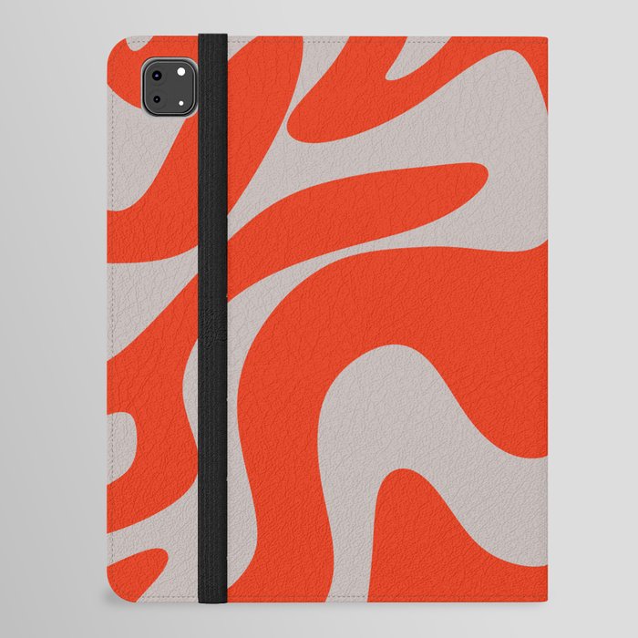 27 Abstract Liquid Swirly Shapes 220725 Valourine Digital Design iPad Folio Case