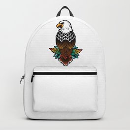 Neo Traditional Eagle Tattoo Design Backpack
