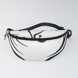 black horse two horses Fanny Pack
