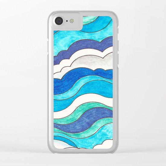 Make Waves II Clear iPhone Case