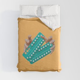 hands off Duvet Cover