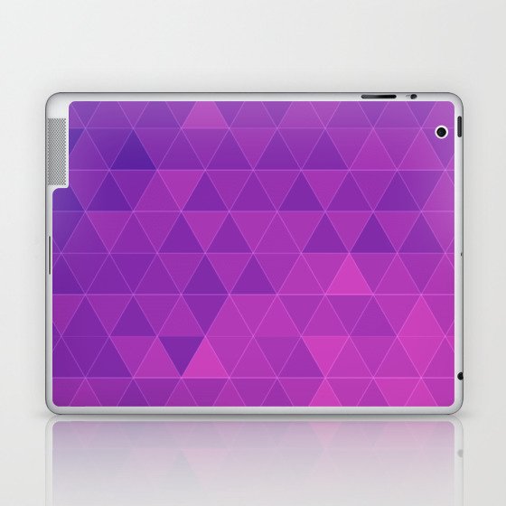 Purple Triangle Pattern Laptop & iPad Skin