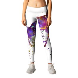 Watercolor bmx racer Leggings