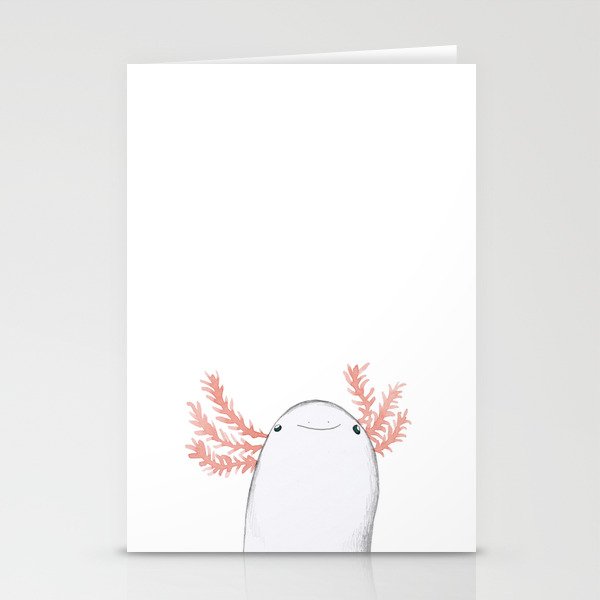 Axolotl Close-Up Stationery Cards