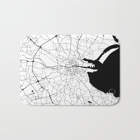 Dublin Minimal Map Bath Mat