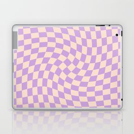 Check V - Lilac Twist — Checkerboard Print Laptop Skin
