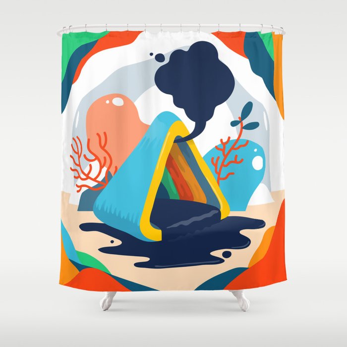Lost Crystal Shower Curtain