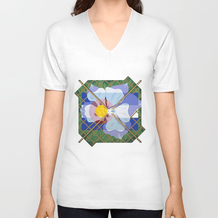 Altered State Flower: CO V Neck T Shirt