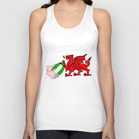 Wales Rugby Flag Unisex Tank Top