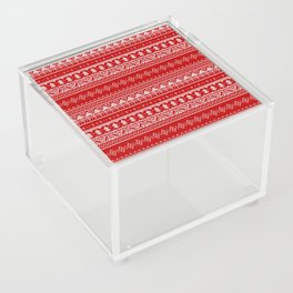Red scandinavian jumper Acrylic Box