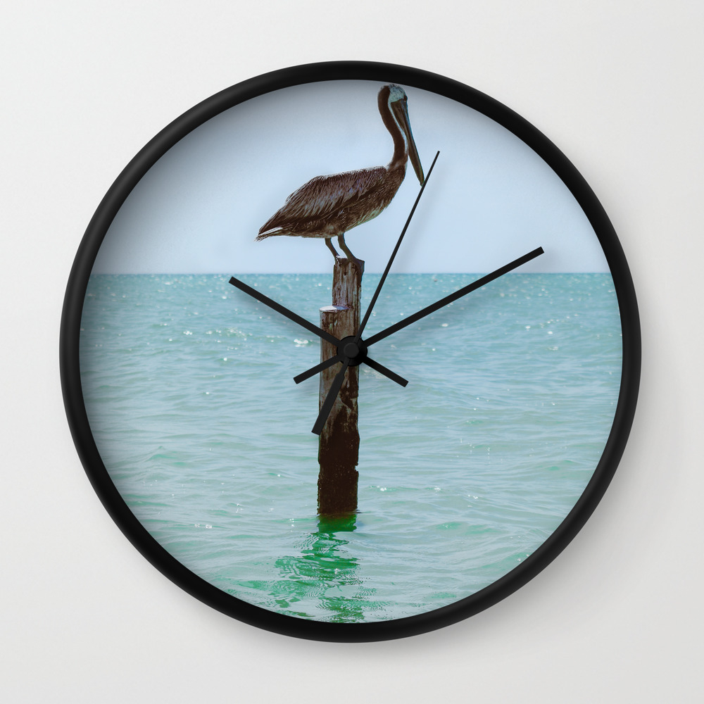Beach Themed Clock Pelican Beach Clock