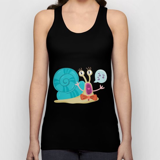 Cute Snail Unisex Tank Top
