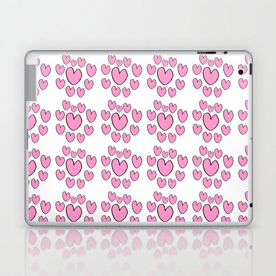 Heart 2-heart,love,romantism,girl,sweet, women,romantic,cute,beauty,pink Laptop & iPad Skin