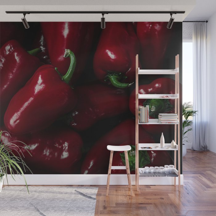 Red Peppers  Wall Mural
