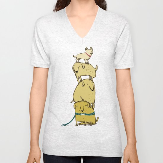 Puppy Totem Unisex V-Neck