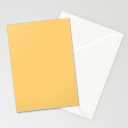 Light Orange-Yellow Solid Color Pairs Pantone Banana Cream 19-0941 TCX - Shades of Orange Hues Stationery Card