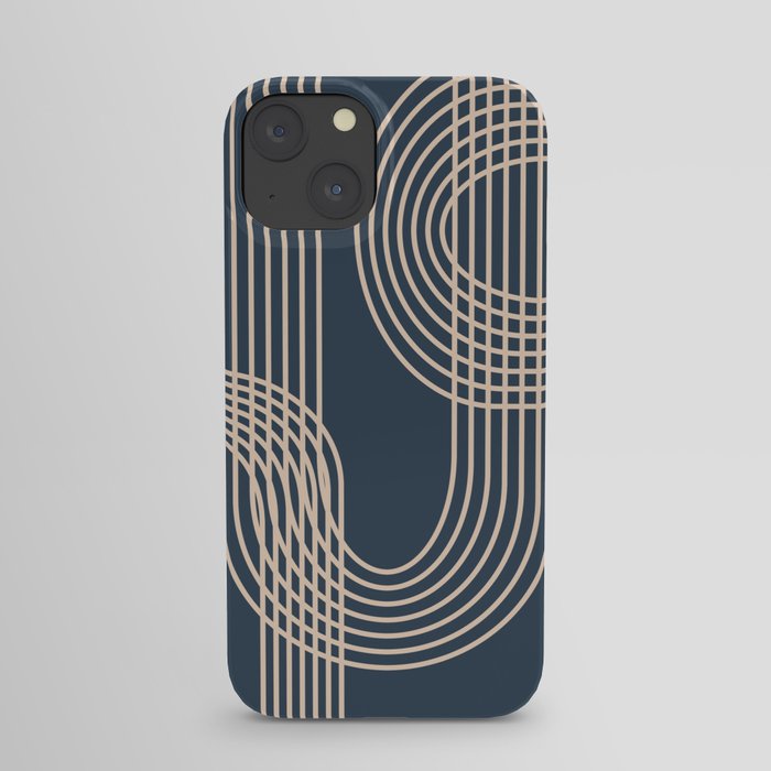 Lines in Midnight iPhone Case