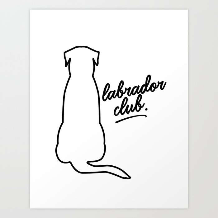 Labrador Club Art Print