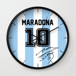 Maradona 10 Jersey Wall Clock