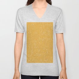 Yellow abstract texture V Neck T Shirt